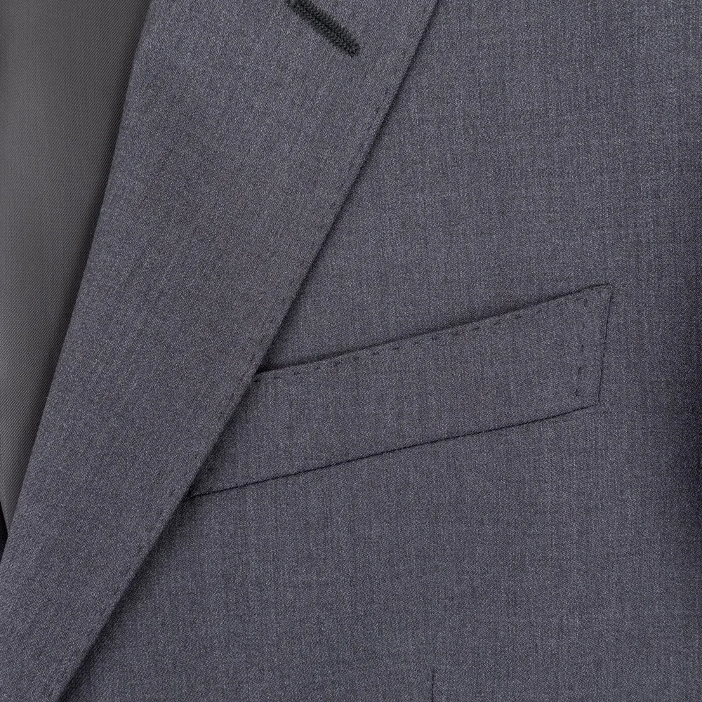 NWOT GUCCI Slim Fit Wool Suit Men's 46 Gray